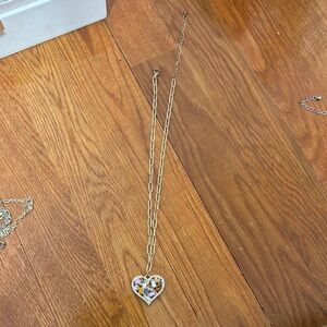 Gold Heart Pendant Necklace